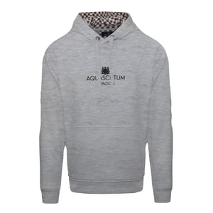 Aquascutum Heren Belettering Hoodie (Grijs)