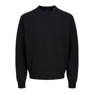Jack And Jones Heren Crew Neck Regular Trui met lange mouwen (Zwart)