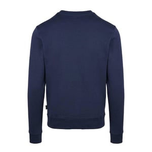 Aquascutum Heren Sweatshirt met geribde kraag (Marine)