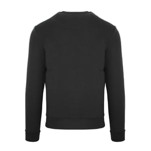 Aquascutum Heren Script Crew Neck Regular Sweatshirt (Zwart)