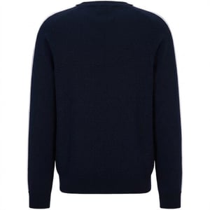 Boss Heren-trui met ronde hals en lange mouwen, normale pasvorm (Donkerblauw)