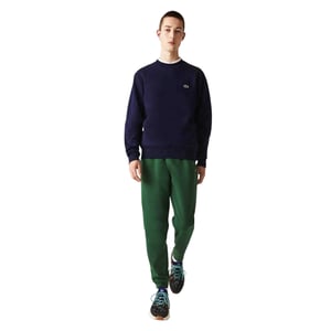 Lacoste Heren Sweatshirt met Geborduurd Logo Fleece Crew Hals (Marine)