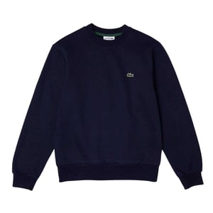 Lacoste Heren Sweatshirt met Geborduurd Logo Fleece Crew Hals (Marine)