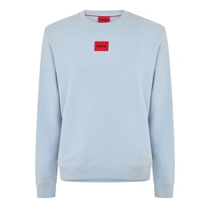 Hugo Heren Diragol Sweatshirt met ronde hals (Lichtblauw)