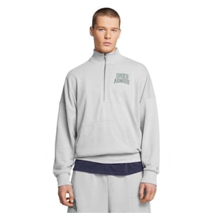Under Armour Heren Icon Quarter Zip Relaxed Fit Sweatshirt (Grijs)