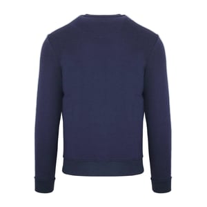 Aquascutum Heren Script Crew Neck Regular Sweatshirt (Marine)