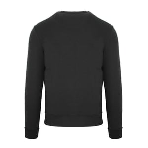 Aquascutum Heren Sweatshirt Geborduurd Logo Katoen (Zwart)