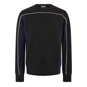 Diesel Heren Wichita Crew Neck Sweatshirt met lange mouwen (Zwart)