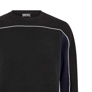 Diesel Heren Wichita Crew Neck Sweatshirt met lange mouwen (Zwart)