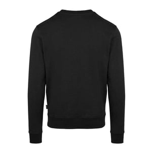 Aquascutum Heren Sweatshirt met geribde kraag (Zwart)