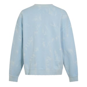 Hugo Heren Nustroyos Tie Dye Oversized Sweatshirt (Blauw)