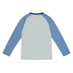 Farah Raglan-baseball-T-shirt voor kinderen (Blauw)