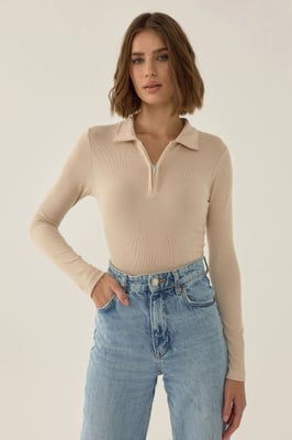 Polohals Rits Romper