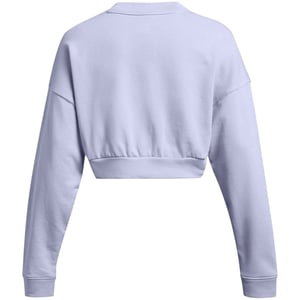 Under Armour Dames Rival cropped sweatshirt met ronde hals van badstof (Paars)