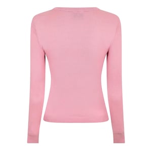 Diesel Dames Fijn Gebreide Ribbed Sweatshirt (Roze)