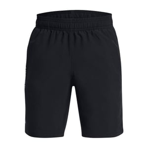 Under Armour Technische geweven korte broek met logo voor jongens (Zwart)