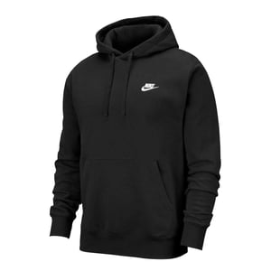 Nike Heren Club Fleece Pullover Hoodie (Zwart, Wit)