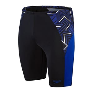 Speedo Heren zwemshort met geometrisch patroon (Zwart)