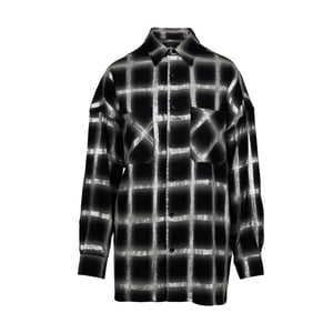 Amiri Glanzend Geruit Oversized Shirt - '10s