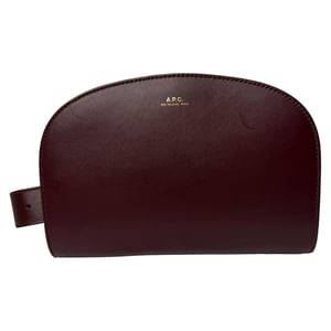A.P.C. Halvemaan Heuptas in Rode Leer