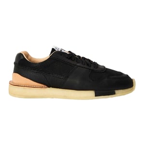 Clarks Originals Heren Leren Trainers (Zwart)