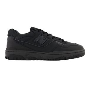 New Balance Heren BB550 Leren Trainers (Zwart)