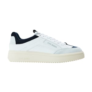 Steve Madden Heren Orlando leren sneakers (Wit, Marine)