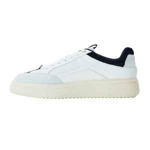 Steve Madden Heren Orlando leren sneakers (Wit, Marine)