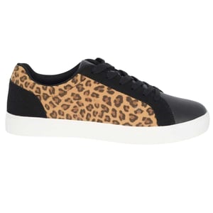 Brave Soul Heren Leopardprint Sneakers (Zwart/Leopard)