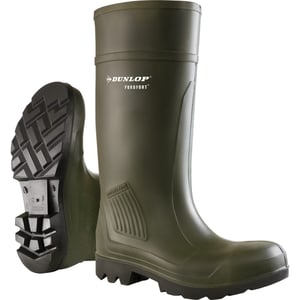 Dunlop D460933 Purofort PRO Niet-veiligheidslaarzen / Herenlaarzen / Gewone rubberen putten (Groen)