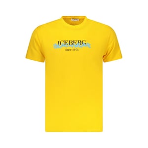 Ice Iceberg Beachwear Logo Geel T-shirt