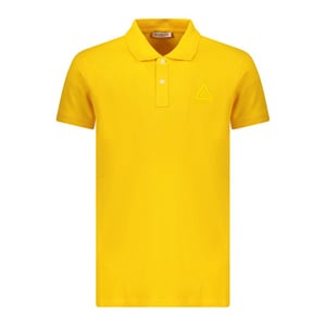 Geel Poloshirt Met Logo Van Een Ijsbergdriehoek