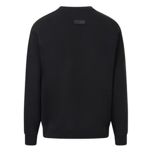 Blank Essentials Sweatshirt met gebogen logo voor volwassenen (Zwart)