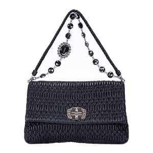 Medium Crystal Chain Flap Clutch   schoudertas