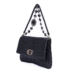 Medium Crystal Chain Flap Clutch   schoudertas