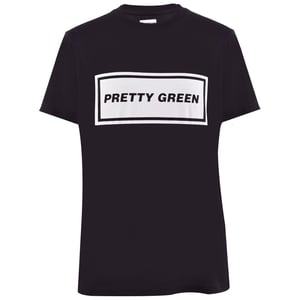 Pretty Green Heren Iconisch T-Shirt (Zwart)