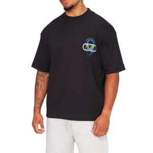 Rose London Heren Sahara Rug Bedrukking Zwaargewicht T-shirt (Zwart)