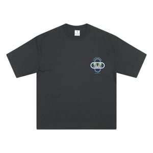 Rose London Heren Sahara Rug Bedrukking Zwaargewicht T-shirt (Zwart)