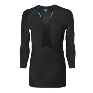 Skins Heren Contrast Detail Fitted Technische Top (Zwart)