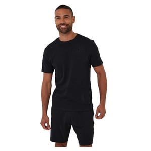 Threadbare Heren Geborduurd Bloemen Regular T-shirt (Zwart)