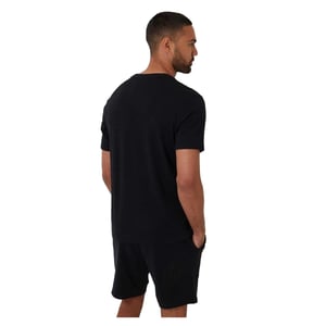 Threadbare Heren Geborduurd Bloemen Regular T-shirt (Zwart)