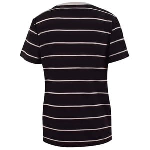 Pretty Green Heren-T-shirt met strepen en logo (Zwart)