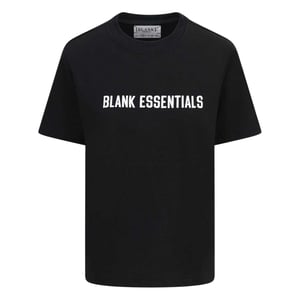 Blank Essentials Dames Logo Oversized Boyfriend T-Shirt (Zwart)