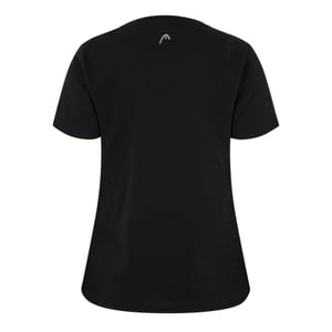 Head Dames/Dames Club Lisa Crew Hals T-shirt (Zwart)