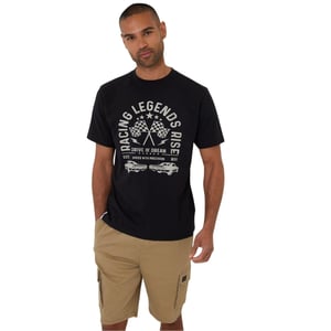 Threadbare Unisex Volwassen Neilson Regular T-Shirt (Zwart)