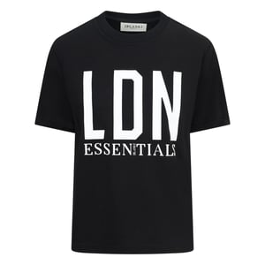Blank Essentials Oversized T-shirt voor dames, Londen (Zwart)