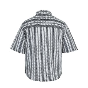 Firetrap Gedessineerd overhemd met korte mouwen voor heren (Zwart, Wit)