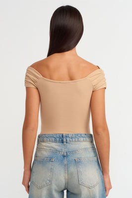 Dames Slanke Off-shoulder Tricot Jumpsuit