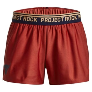 Under Armour Meisjes Project Rock Chino Shorts (Rood)