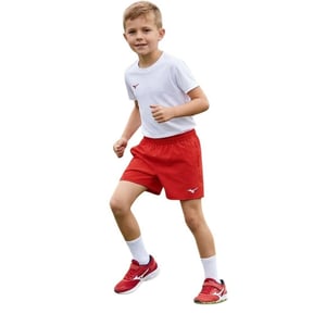 Mizuno Authentieke shorts met logo voor kinderen (Rood)